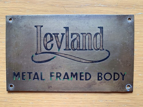 1930s leyland metal - leyland, framed