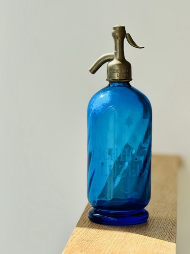 Antique swiss turquoise glass - turquoise,