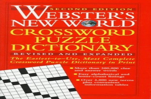 Webster new crossword puzzle - webster's,