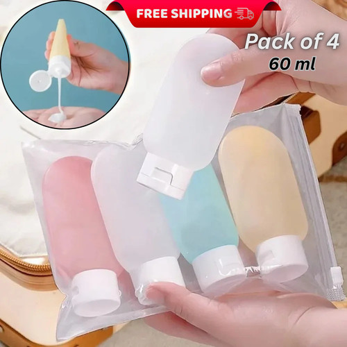 4pcs 60ml travel bottles leak - 60ml,