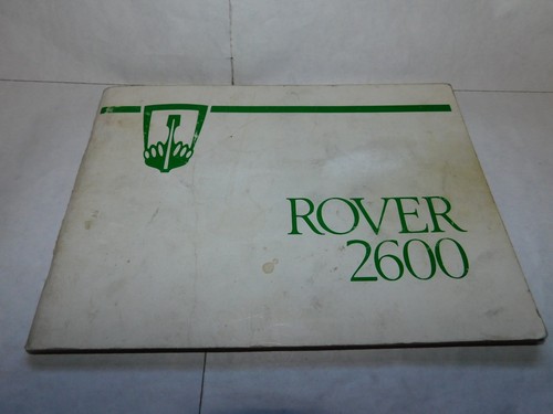 Rover 2600 handbook - , owner's