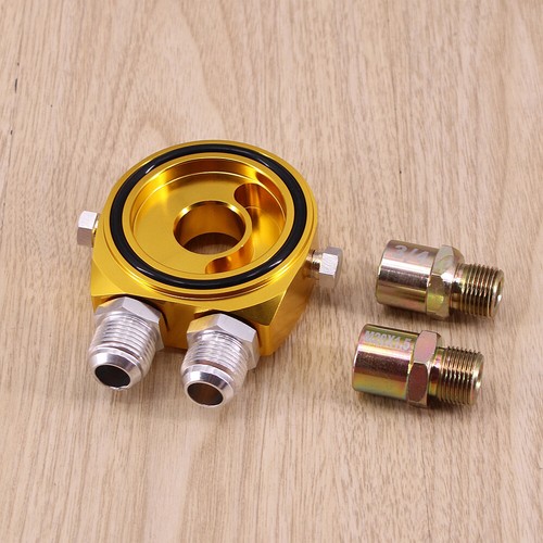 Gold 10an cooler adapter an10 - gold,