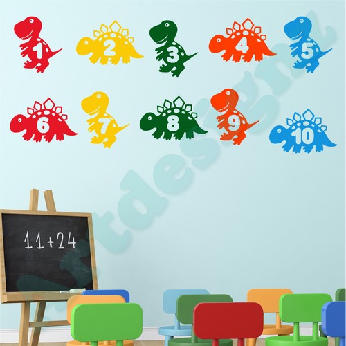 Dinosaurs learning numbers - learning,