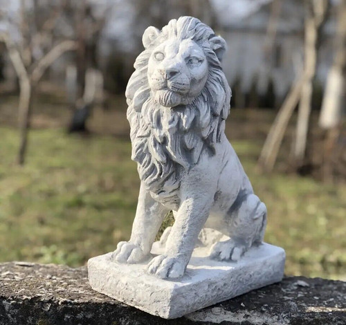 Front door lion decor - , stone