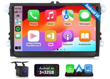 CAM+For VW Golf Mk5 Mk6 POLO Carplay Car DAB+ Stereo Radio GPS SatNav Android 14