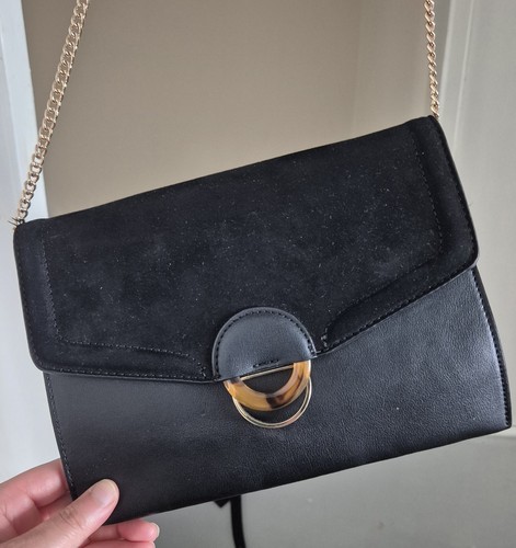 Topshop black faux leather - black,
