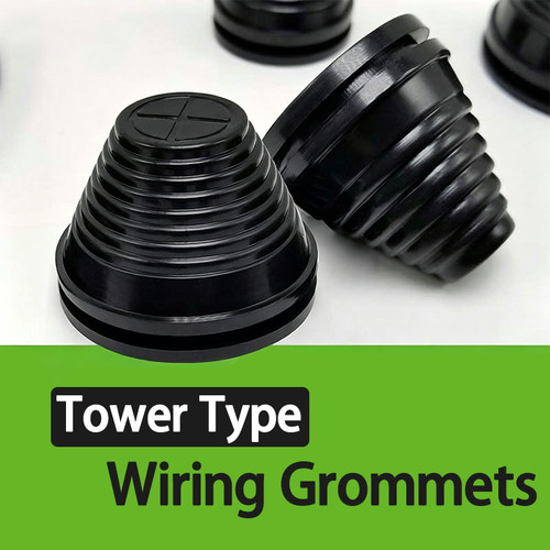 Rubber bushing grommet tower - rubber,