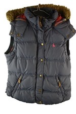 JACK WILLS Blue Puffer Gilet size Uk 12 Womens Down Padded Vest Casual Outdoors