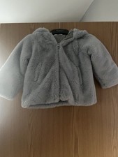 Girls Light Blue Furry Coat