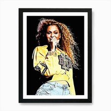 Beyonce 1 Art Print Framed Wall Art Poster Canvas Print Picture
