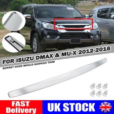 For ISUZU D-Max Dmax MU-X 2012-2016 Chrome Front Line Bonnet Hood Mould Trim UK