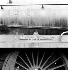 Railway Steam Negative N15 30453 KING ARTHUR Nameplate 1950s + Copyright