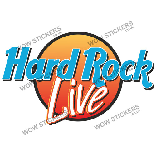 Hard rock live sticker laptop - hard,