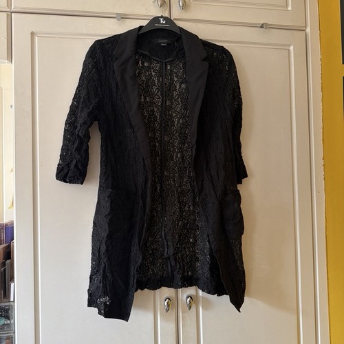 Primark black lace blazer size - black,