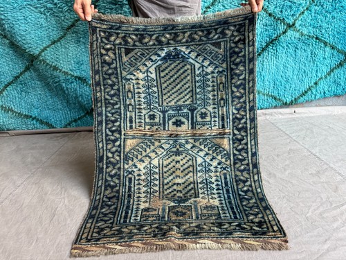 2x3 vintage blue - vintage, baluchi
