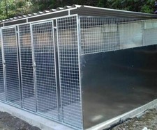 Dog Kennel Galvanized 4ft x
