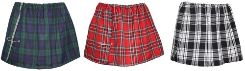 Adults length tartan mini - adults,