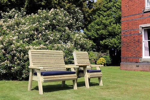 Wooden garden bench - bench,