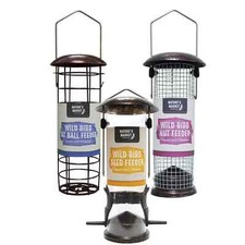 3pc Large Bird Feeders Metal