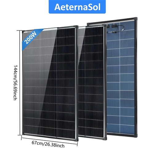 400w bifacial solar - (200w*2),