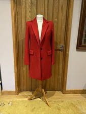 Zara Red Tailored Coat S