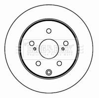 x2 Borg & Beck Rear Brake Disc