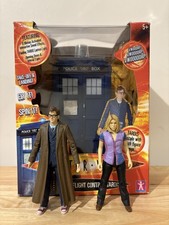 Doctor Who 10th Flight Control TARDIS with 10th Doctor And Rose Figures