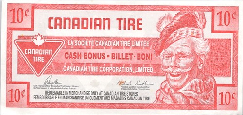 Vintage canadian tire money - canadian,