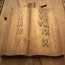 VintageHandCarvedWoodenWall