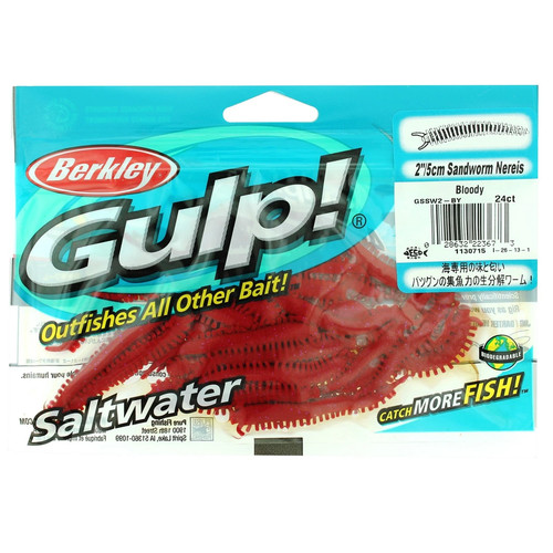 Berkley gulp sandworm fishing - berkley,