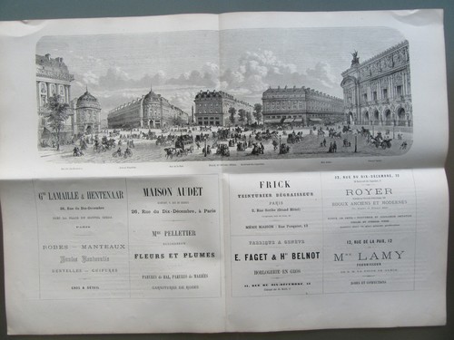 Very old advertising 1870 - old,