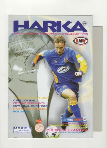 Shrewsbury town crewe - town,