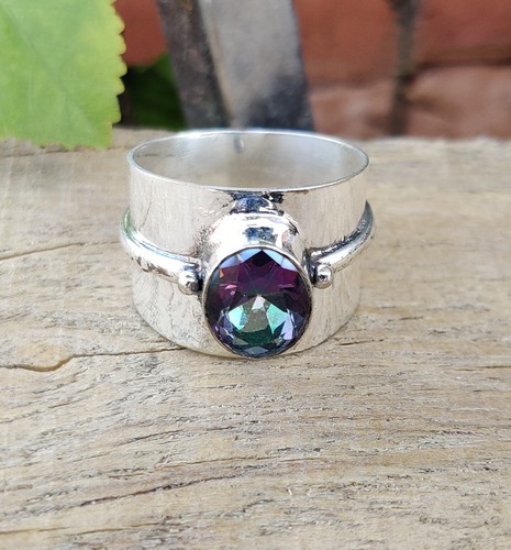 Mystic topaz spinner - topaz, 925