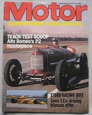 Motor 11 November 1978 featuring Ford Capri road test, Porsche, Walter Wolf