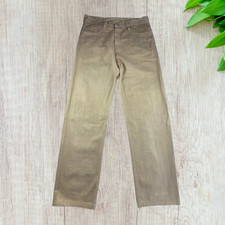 Diesel Jeans Straight Fit W32 L30 Beige Mid Rise Vintage