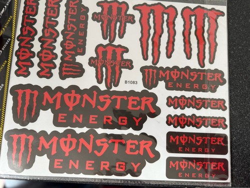 Monster energy sticker - a4,