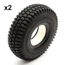 2x Solid PU Tyre 260x85 4 Inch