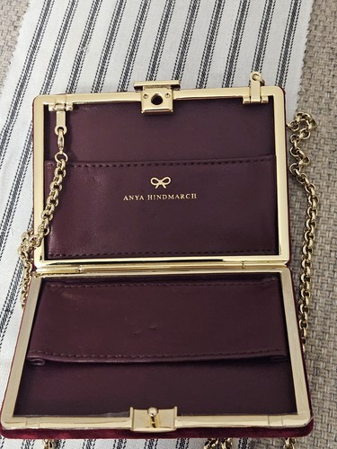 Anya hindmarch oxblood - anya, velvet