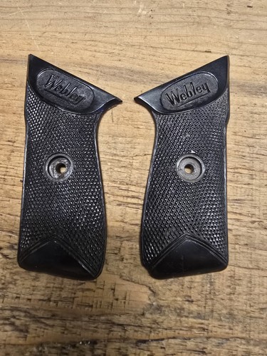 Webley pistol grips genuine - webley,