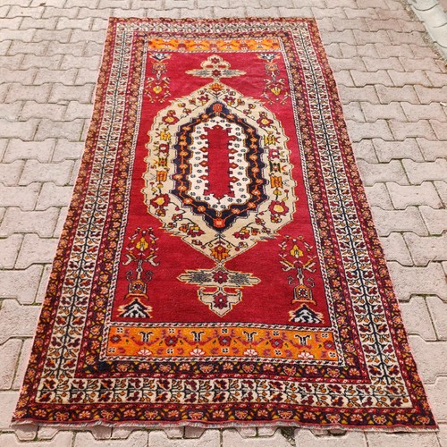 Handwoven oushak rug 4x8 - rug,