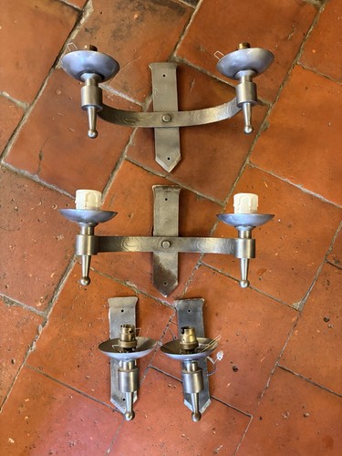 Vintage wall lights - wall, metal