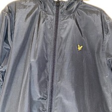 True Black Lyle & Scott Large Jacket with Hood. It Is Shower Proof and Hood