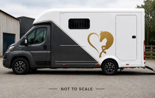 Horse box vinyl decal - vinyl,