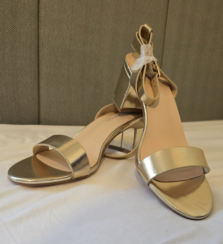 Boohoo gold strappy open - boohoo, toe