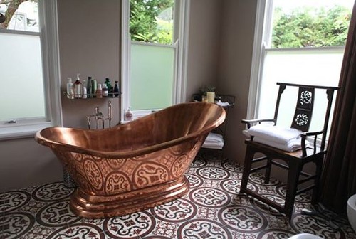 Copper bathtub princess - bathtub, "princess