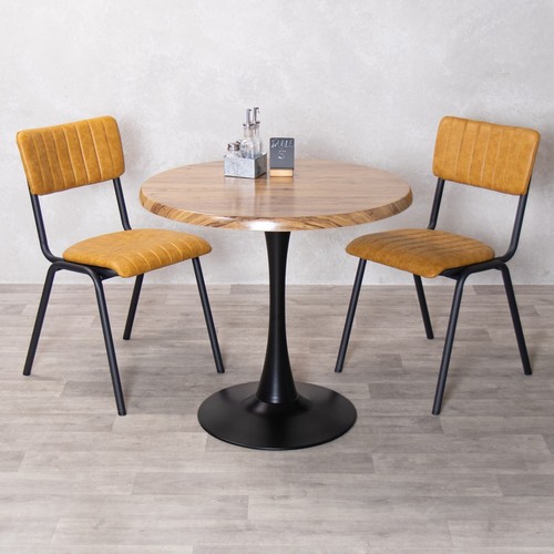 Cafe table set pine - set,