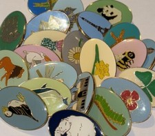 Girl Guide Metal Pin Patrol Badges