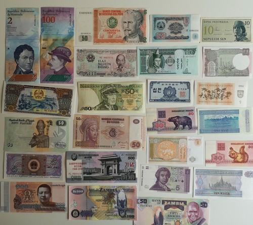 World banknotes assorted - world,