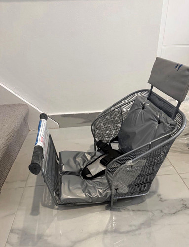 Front child bike seat - seat, grey