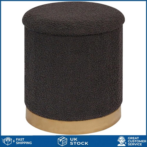 Elegant grey boucle storage - elegant,